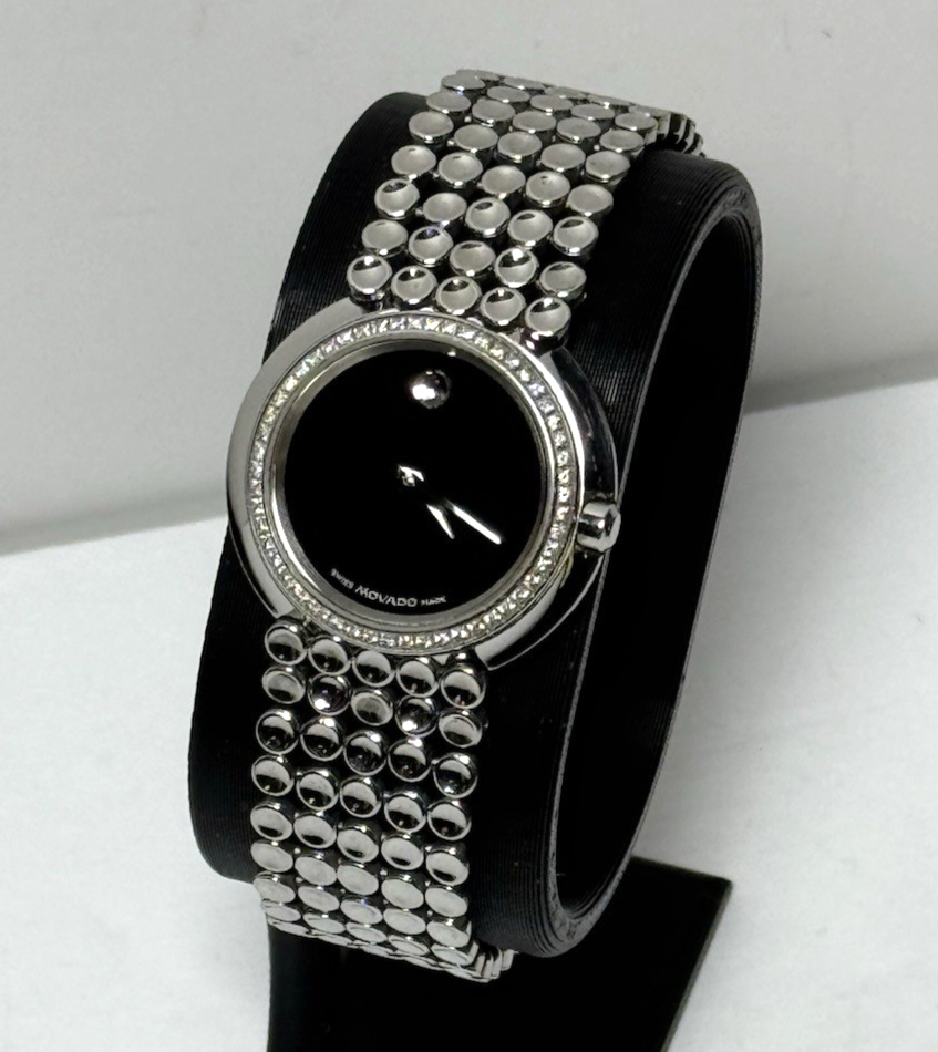 Movado Trembrili 28mm Diamond Stainless Steel Quartz Watch 84.A1.1810S
