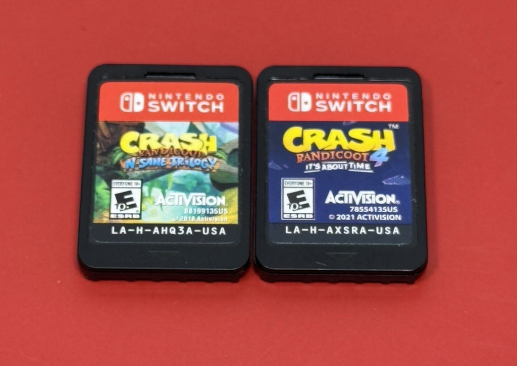 Nintendo Switch Crash Bandicoot Bundle – Crash 4 + N. Sane Trilogy (Carts Only)