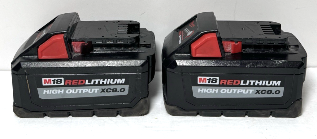 Milwaukee M18 RedLithium High Output XC8.0 2 x Battery Pack