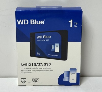 Western Digital WD 2.5" Blue SA510 1TB SSD WDBB8H0010BNC-WRSN-New Sealed
