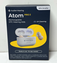 [13105-2] Audien ATOM PRO 2 Wireless Rechargeable OTC Hearing Aid-Brand New