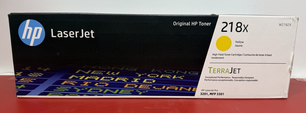HP 218X High Yield Yellow Original LaserJet Toner Cartridge Manufactured 2025