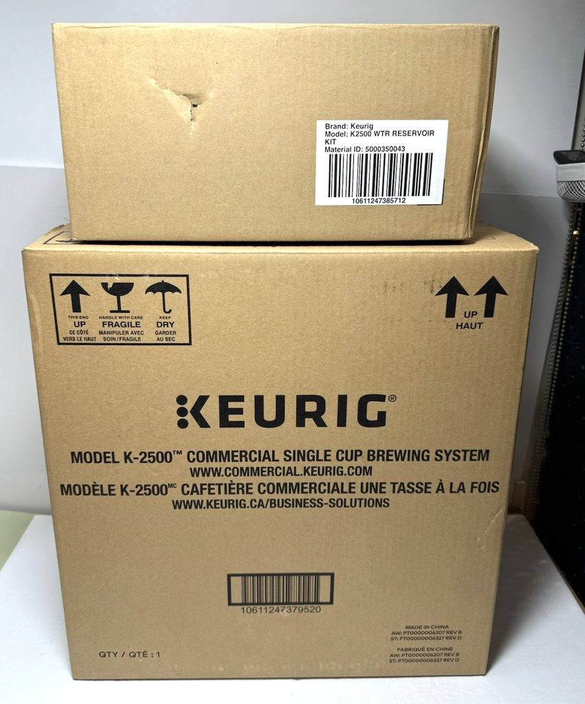 Keurig K-2500 Commercial Coffee Maker & Reservoir Bundle-Open Box