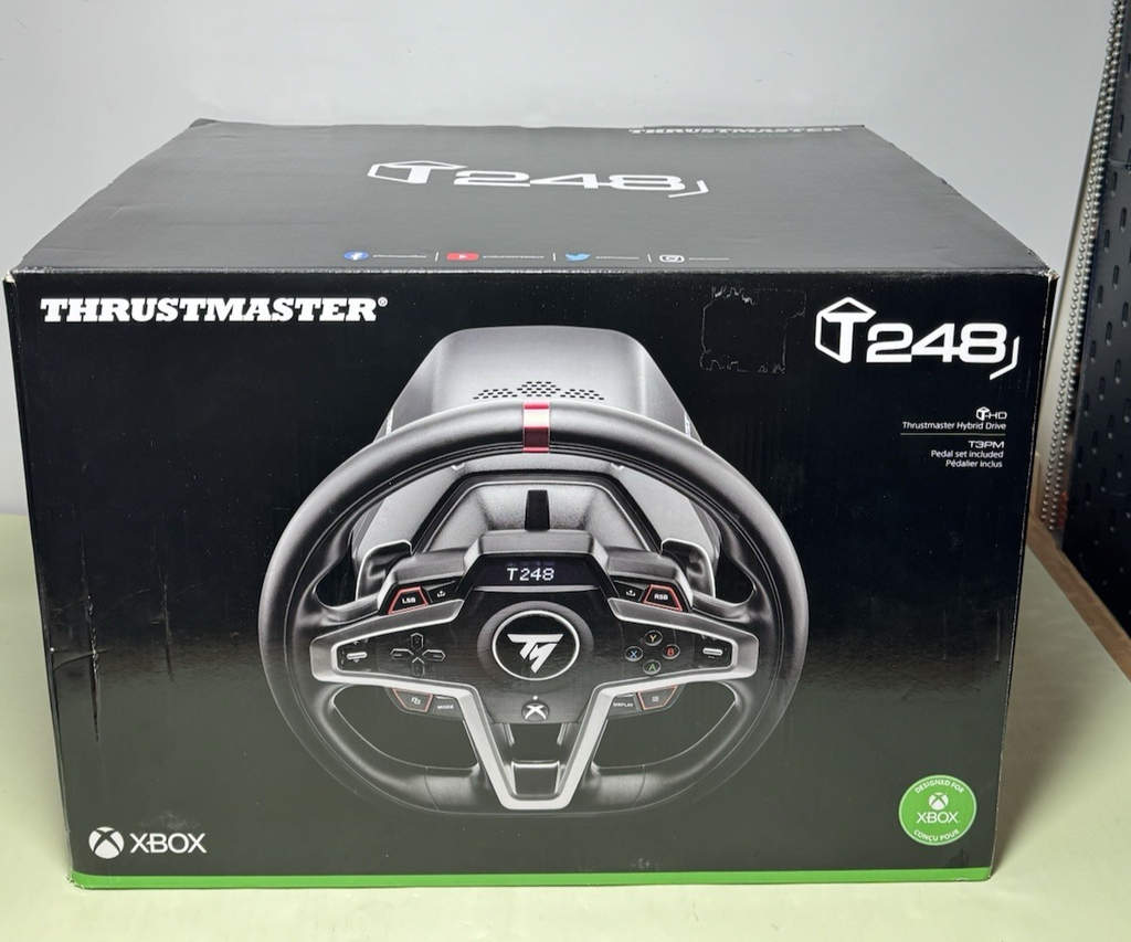 Thrustmaster T248 Racing Wheel & Pedals - Black-Brand New Sealed.