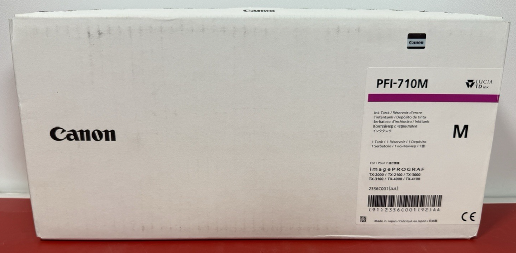 Canon PFI-710 Ink Tank 2356C001, Magenta Canon imagePROGRAF TX-3000 Exp: 02/2028