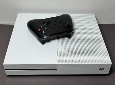 Xbox One S 1TB Console 1681 White w/controller, power cable, HDMI - Tested