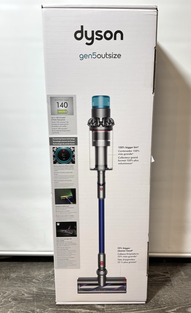 Dyson Gen5outsize Cordless Vacuum with 8 accessories -Nickel/Blue-New Sealed