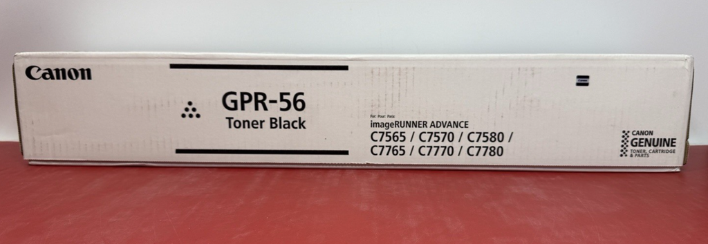 Genuine Canon GPR-56 Black Toner, Brand New Factory Sealed - FREE SHIP!