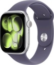 [13352-1] Apple Watch Series 11 46mm Silver Aluminum GPS Purple Fog Sport Band M/L-New