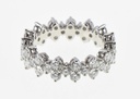 [9332-1] Tiffany & Co Aria Eternity Band PT950 ~2.70CTW 45 Diamonds Sz 6.5 Box + Service