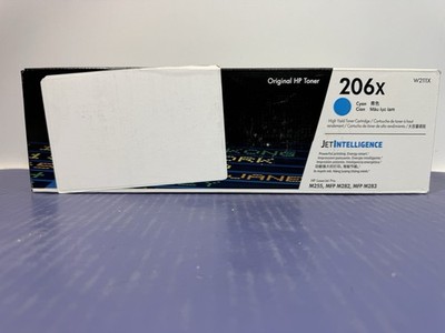 HP 206X Cyan High Yield Toner Cartridge (W2111X) - New Factory Sealed 1/25