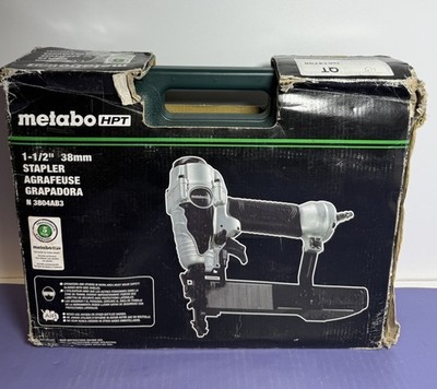 Metabo N3804AB3 18-Gauge 1/4" Narrow Crown Finish Stapler Pneumatic Air Tool-NEW