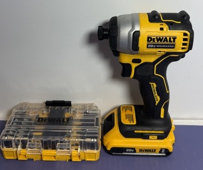 DEWALT DCF809D 20V Max Brushless 1/4" Impact Driver Kit w/ 2.0 Ah Batt