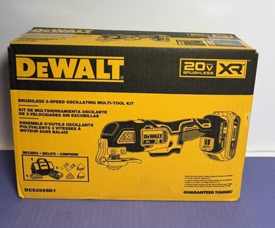 Brand New Dewalt Brushless 3-Speed Oscillating Multi-Tool Kit DCS356SD1 Max XR