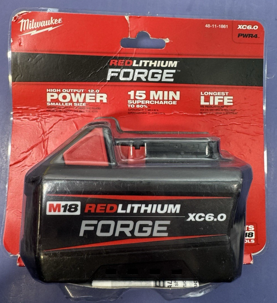 Milwaukee 48-11-1861 M18 REDLITHIUM FORGE XC 6.0 Battery Pack  BRAND NEW