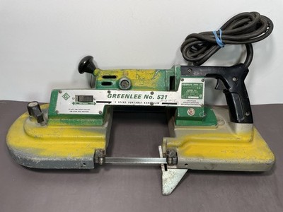 Clean Preowned Greenlee 531 Two Speed Portable Corded Band Saw