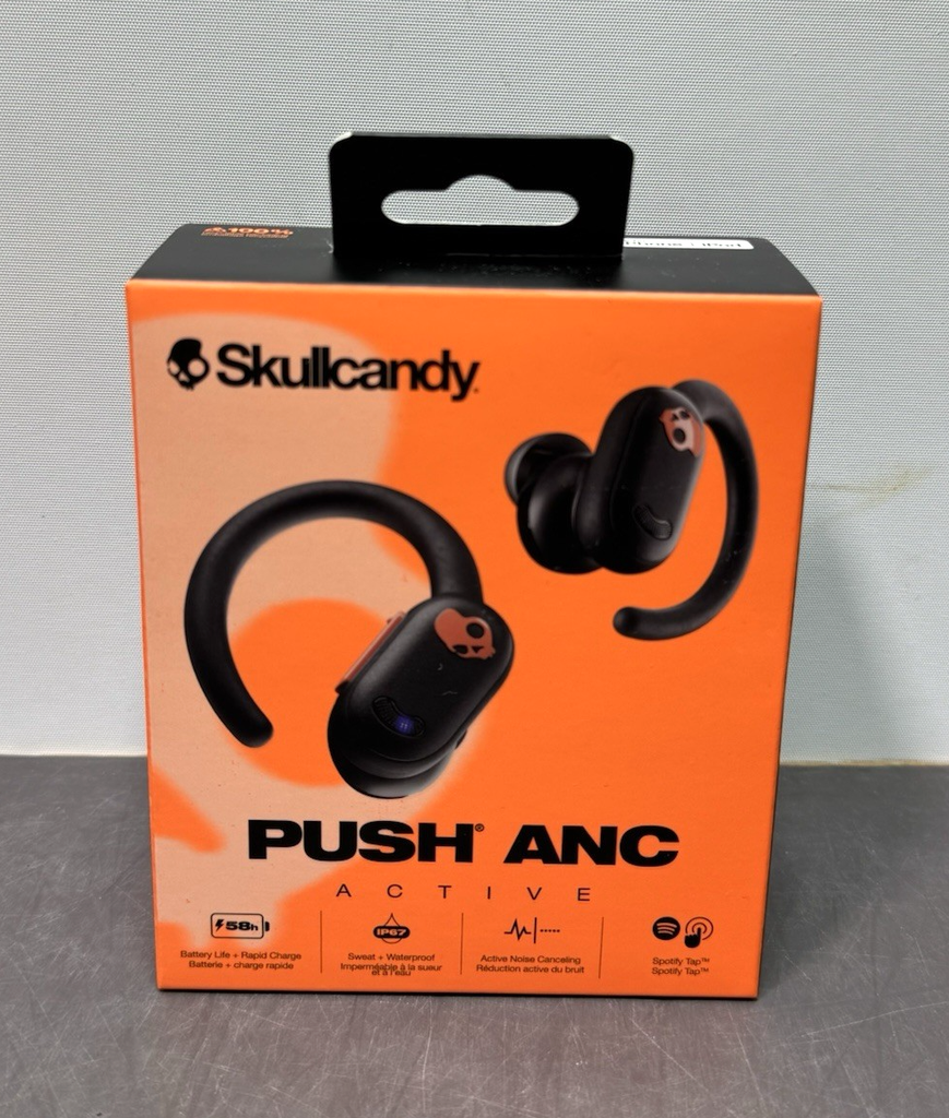 Skullcandy Push ANC Active Noise Canceling True Wireless Earbuds - Black-New
