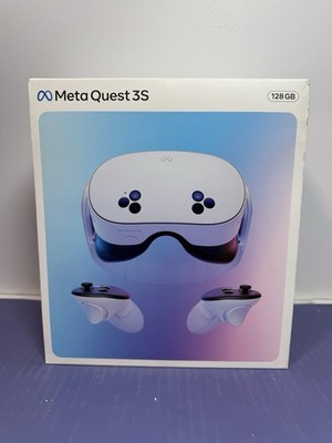 Meta Quest 3S Virtual Reality Headset in White - 128GB Storage (MC-1204060-03)