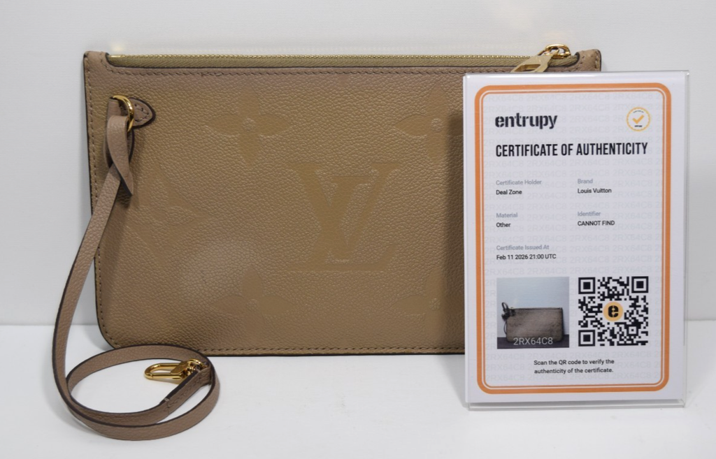Louis Vuitton  Neverfull Pochette Monogram  Empreinte Giant Large