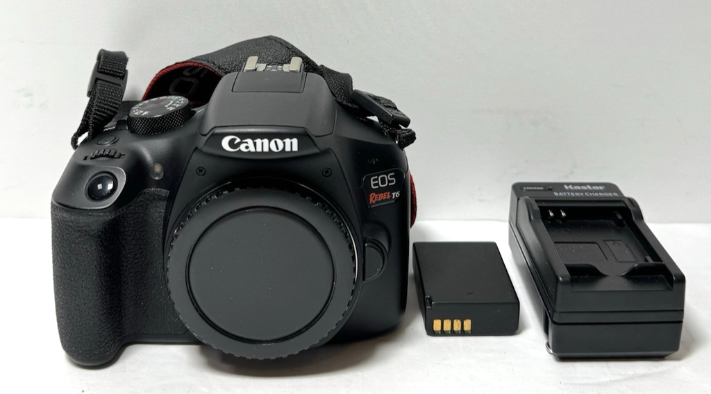 Canon EOS Rebel T6 18.0 MP DSLR Camera w/Battery DS126621 -No shutter