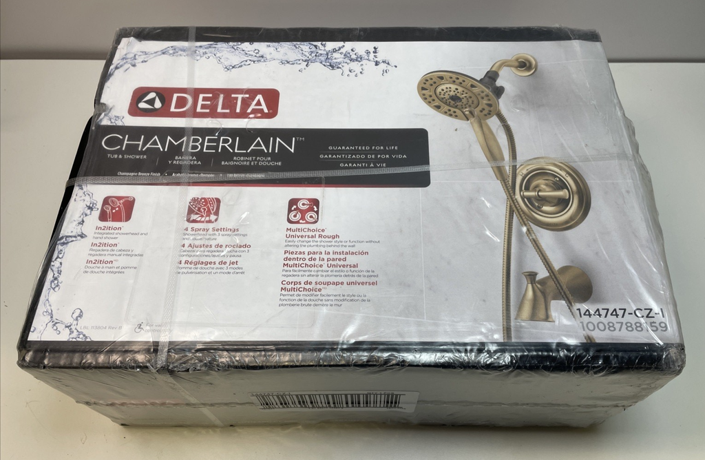 Delta CHAMBERLAIN - 144747-CZ-1 - Tub & Shower Champagne Bronze Brand New Sealed