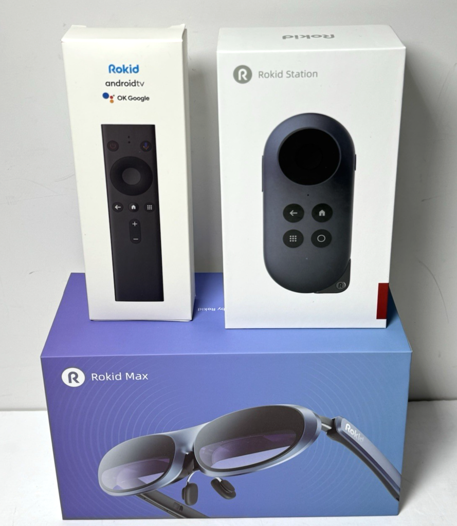Rokid Max AR Glasses Bundle w/ Rokid Station Android TV Controller | Great