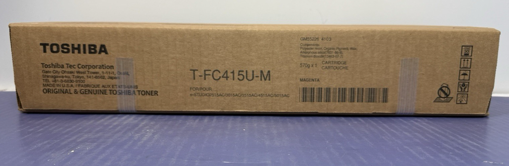 Genuine Toshiba T-FC415U-M Magenta Toner - NEW SEALED