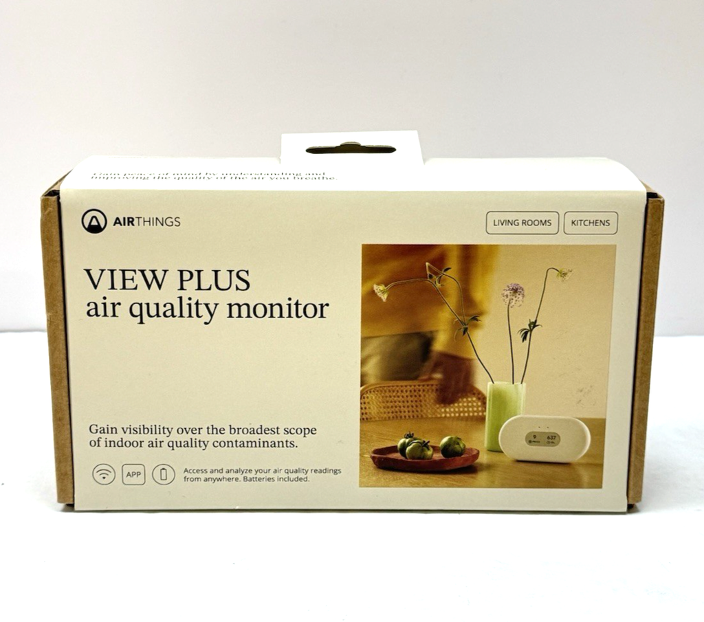 Airthings 2960 View Plus Radon & Air Quality Monitor - New Sealed