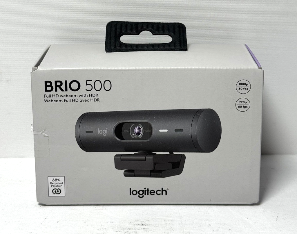Logitech Brio 500 1920x1080p Ful hD Webcam with Privacy Cover Graphite -New