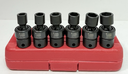 [13797-2] K-Tool 37510-37515 6 Piece 3/8" Drive Metric 6-Point Flex Impact Socket Set