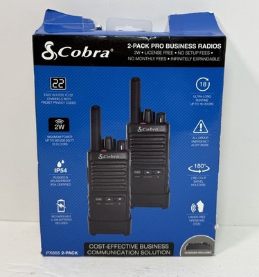 Cobra PX655 Pro Business 2W FRS Two-Way Radios (2-Pack)
