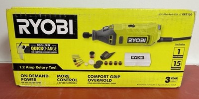 RYOBI RRT100 1.2Amp Corded Rotary Tool Kit Quick Change Corded NEW IN SEALED BOX
