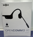 [13944-1] Shokz OpenComm2 Bone Conduction Stereo Bluetooth Headset Black C110-New