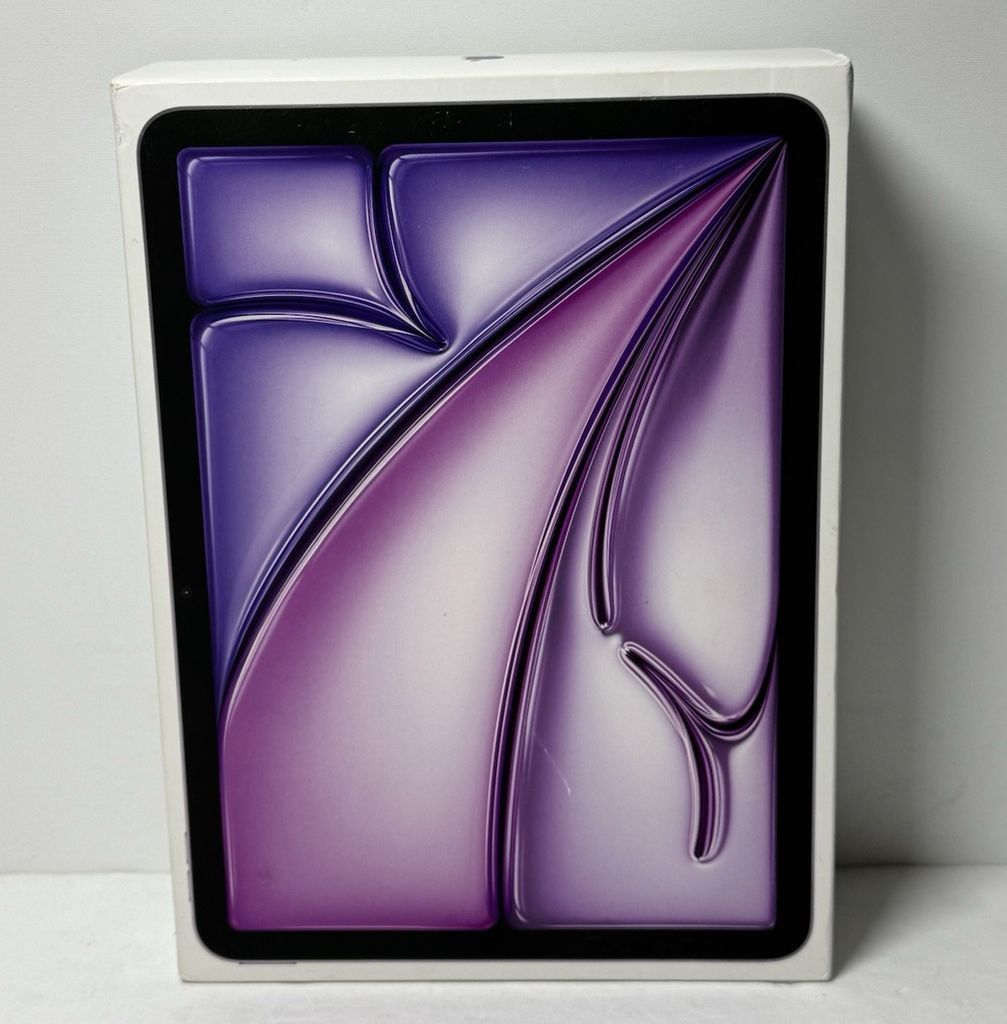 Apple iPad Air 11" M2 Wi-Fi, 128GB Purple A2902  w/Apple Pencil pro 93% battery