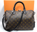 [13858-1] Louis Vuitton Dark Speedy Bandouliere Bag Monogram Canvas 30 - M12243