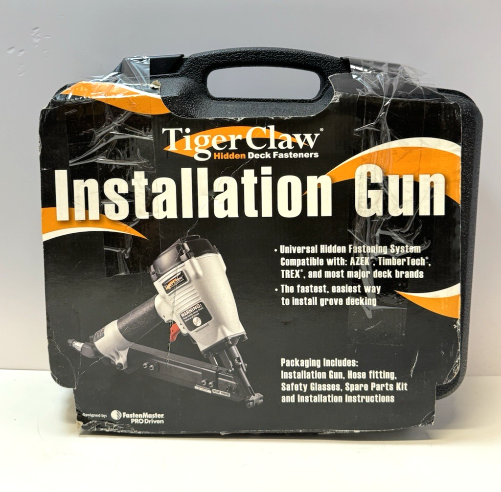 Tiger Claw Hidden Deck Fastener  Installation Gun - Open Box