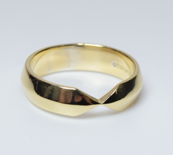 Tiffany & Co. Nesting Wide Band Ring in 18k Rose Gold US Size 6.5