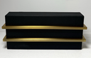 [FRB] Modern Forms Lighting WS-36112-BK/AB 12'' 3000K Black &Aged Brass Wall Sconce