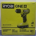 [14025-7] Ryobi PCL201K1 18V Cordless 3/8 in. Drill/Driver Kit