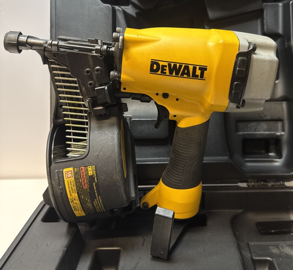 DEWALT DW66C-1 Pneumatic 15-Degree Coil Siding And Fencing Nailer