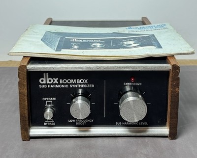 DBX Boom Box Model 100 Subharmonic Synthesizer Vintage Audio Processor *As Is*