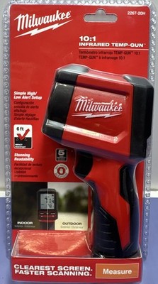 Milwaukee 2267-20H Infrared 10:1 Temp-Gun Red -New Sealed