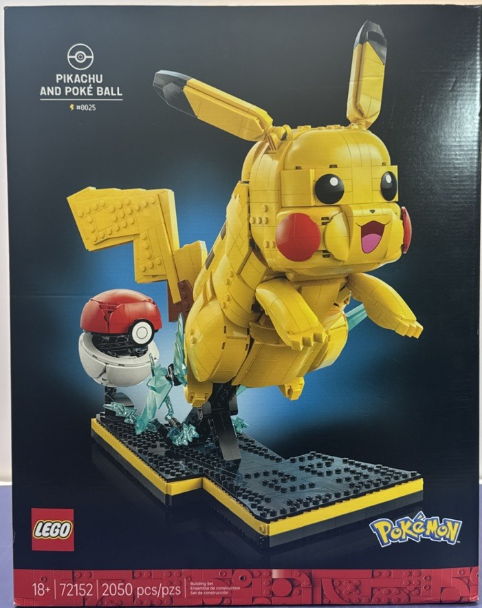 Lego 72152 Pokemon Pikachu and Poke Ball (2050 Pcs) Factory Sealed In Box New