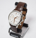 [14091-2] Movado Heritage Series Circa Chronograph Quartz Men's Leather Watch -43MM