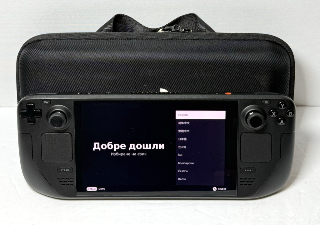 Valve Steam Deck OLED 1 TB-1030 Handheld PC w/ Carrying Case & Charger-Excellent