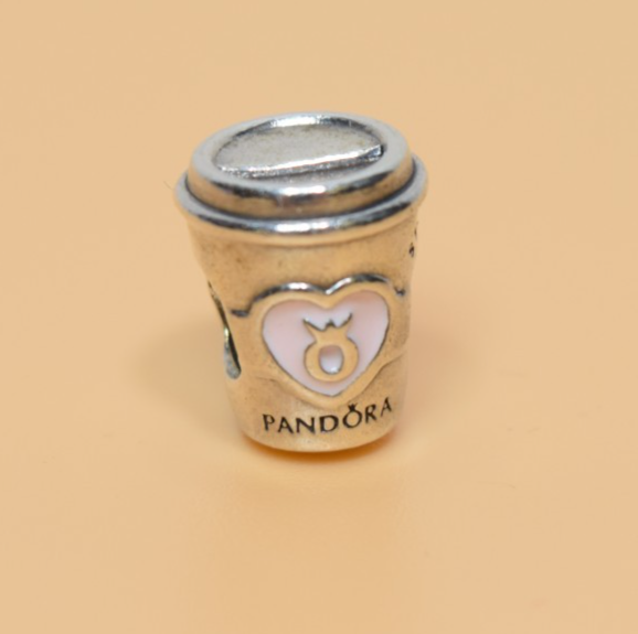 Pandora Silver Charm a Break Coffee Cup Charm 797185EN160