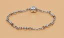 [FRB] Pandora Sterling Silver Five Station Clip Bracelet 7" ALE 925
