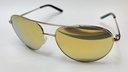 [1357-11 (B)] Nike EV1218-752 Brown & Mirror Lens Chance Sunglasses w/ Swoosh - Gold