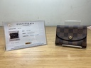 [4111-1] Authentic Louis Vuitton Damien Ebene Canvas Coin Purse Rose w/ Entrupy COA