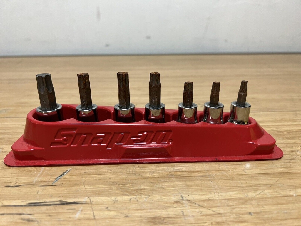 SNAP ON 207EFTXY 7 PC T27 T55 3/8" DRIVE TORX SOCKET DRIVER SET FTX27E - FTX 55E